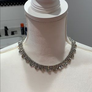 LOFT silver choker necklace